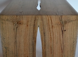 An amazing salvaged oak table!